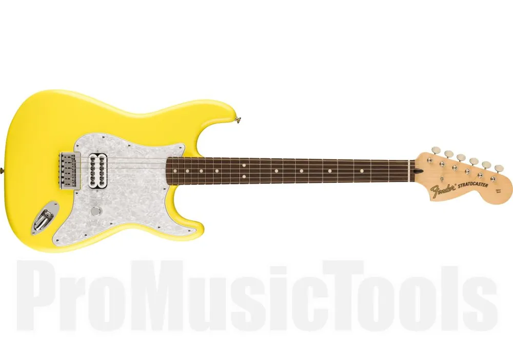 Expédition Rapide Fender Limited Edition Tom Delonge Stratocaster RW - Graffiti Yellow