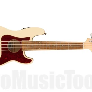 Achetez Aujourd'hui Fender Fullerton Precision Bass Uke WN - Tortoiseshell Pickguard - Olympic White