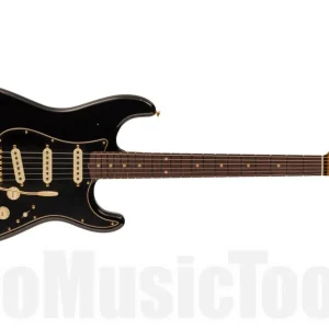 Certifié Fender Custom Shop 2023 LTD Custom ‘62 Strat Journeyman Relic with Closet Classic Gold Hardware - 3A RW - Aged Black