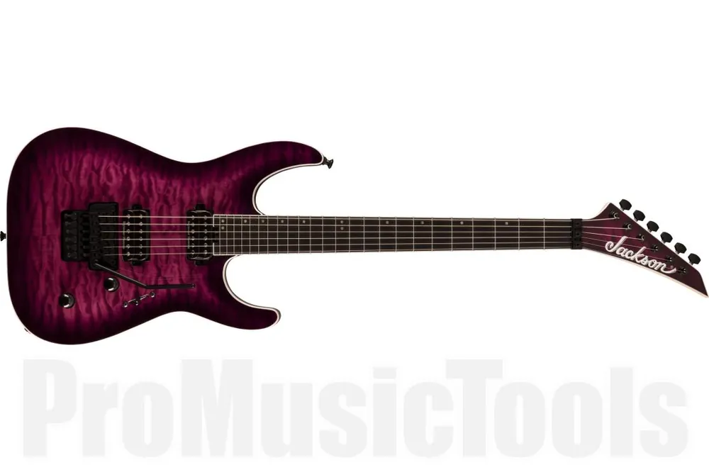 Jackson Pro Plus Series Dinky DKAQ EB - Transparent Purple Burst Commande En Gros