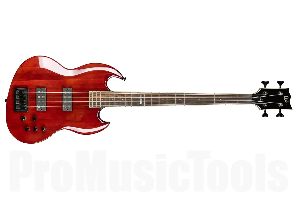 Top Vente ESP Ltd Viper 254 Bass STBC - See Thru Black Cherry