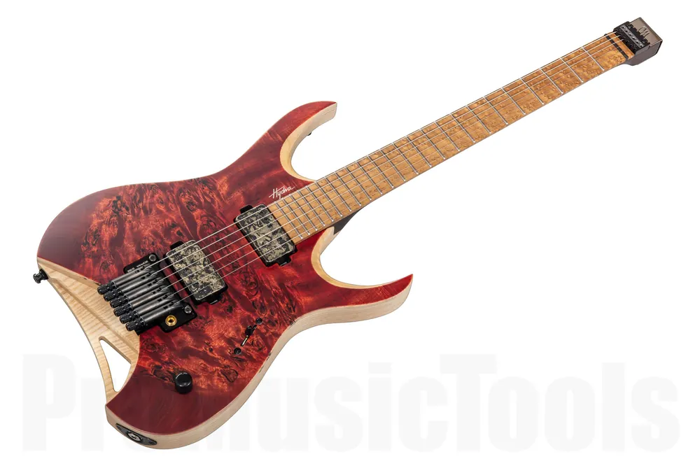 Mayones Hydra 6 Elite PRO Custom Eye Poplar - Antique Red Velvet Satin Affaire À Saisir