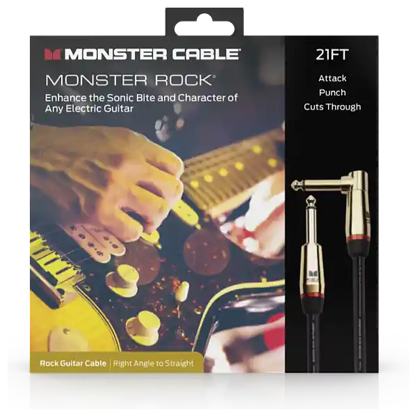 Marque Monster CablePROLINK ROCK INSTRUMENT CABLE JACK MALE - JACK MALE COUDE (6.40M)