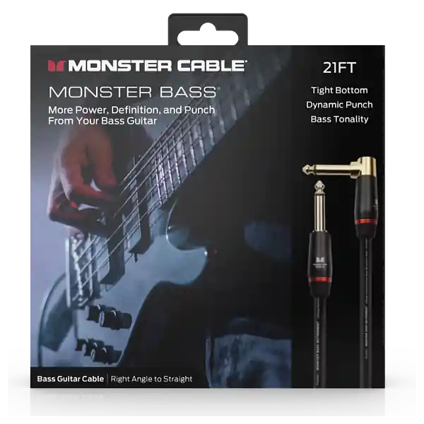 Monster CablePROLINK MONSTER BASS INSTRUMENT CABLE JACK MALE - JACK MALE COUDE (6.40m) Meilleur Choix