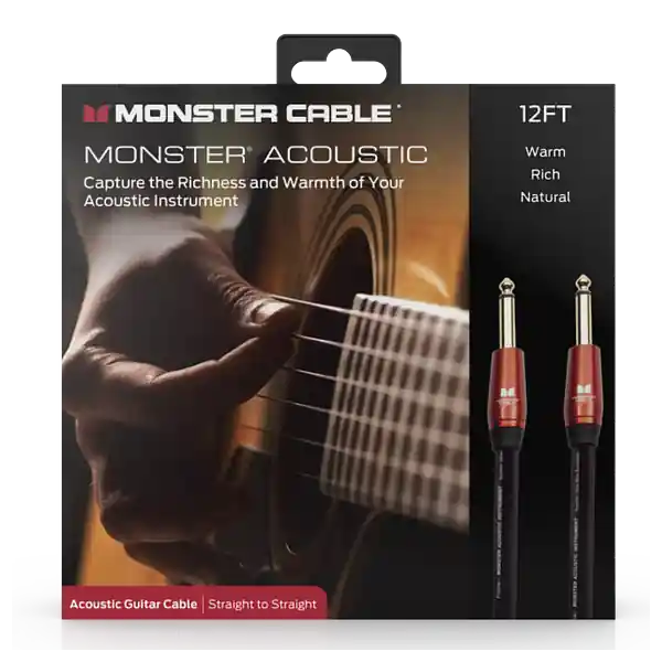 Remise Monster CablePROLINK ACOUSTIC INSTRUMENT CABLE JACK MALE - JACK MALE (3.65m)