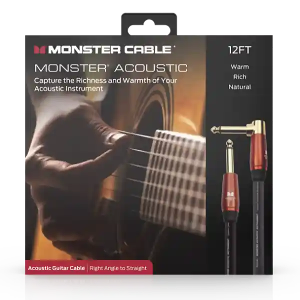 Populaire Monster CablePROLINK ACOUSTIC INSTRUMENT CABLE JACK MALE - JACK MALE COUDE (3.65m)