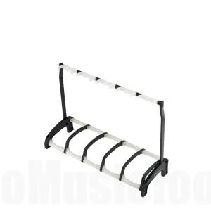 Expédition Rapide K&M 17515 Five guitar stand Guardian 5 - Black With Translucent Support Elements
