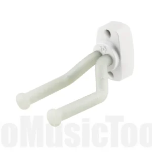 K&M 16280 Guitar wall mount - White With Translucent Support Elements Commander Maintenant