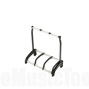 K&M 17513 Three guitar stand Guardian 3 - Black With Translucent Support Elements Usine Directe