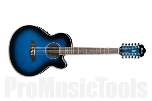 Ibanez AEL1512E TBS - Transparent Blue Sunburst Seulement Aujourd'hui