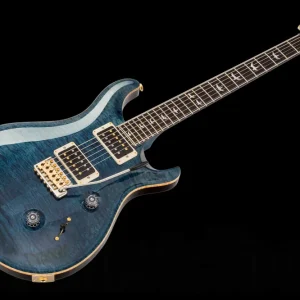 Seulement Aujourd'hui PRS USA Custom 24 10-Top Stain Flame Maple Neck Limited Edition WB - Whale Blue
