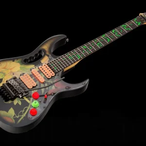 Solde Ibanez JEM77 FP - Floral Pattern - Steve Vai Signature w/ laser pointer & LEDs