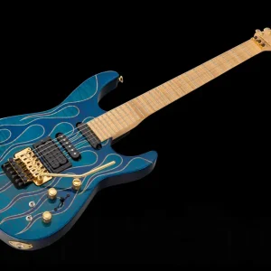 Solde Jackson USA PC1 Phil Collen Signature Custom Shop - Hot Rod Flames On Chlorine Graphics