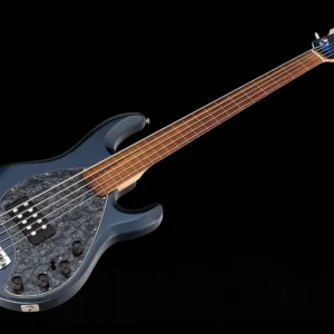 Jusqu'à Épuisement Des Stocks Music Man USA Stingray 5 Lined Fretless CBP - Carbon Blue Pearl