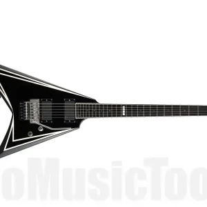 ESP SV-STD BK - Black w/ White pinstripes - Dot Inlays Super Prix