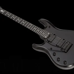 Music Man USA John Petrucci JP6 Piezo Lefthand SBK - Stealth Black - JP Inlays Usine Directe