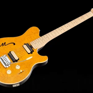 Meilleure Vente Music Man USA Axis Super Sport Semi-Hollow Body Trem TG - Translucent Gold MN