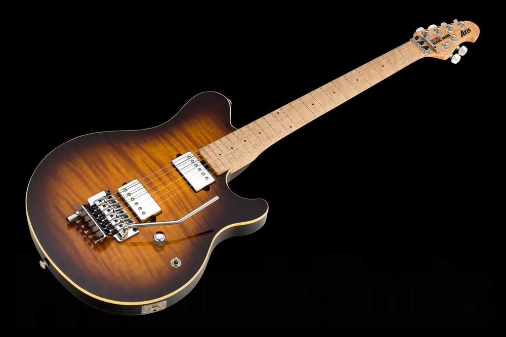 Music Man USA Axis TB - Tobacco Burst FT All-Chrome Hardware Limited Edition incl. D-Tuna Meilleure Vente