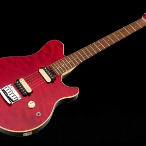 Produit De Marque Music Man USA Axis STD QT TR - Translucent Red RW MH