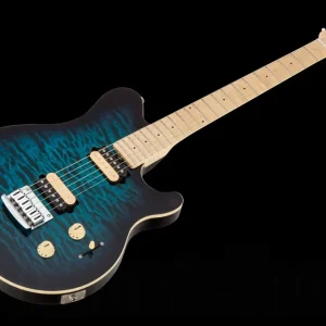 Expédié Aujourd'hui Music Man USA Axis Super Sport STD PBB - Pacific Blue Burst MN