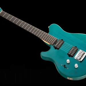 Music Man USA Axis Sport HH STD Lefthand TT - Translucent Teal RW MH Soldes