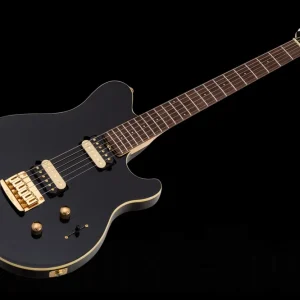 Music Man USA Axis Super Sport STD BK - Black - Gold HW Limited Edition ‘06 Solde
