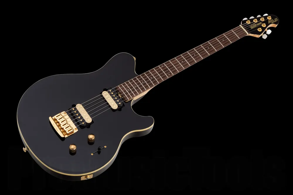 Music Man USA Axis Super Sport STD BK - Black - Gold HW Limited Edition ‘06 Solde