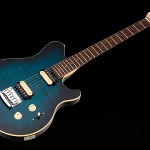 Dernière Chance Music Man USA Axis Super Sport STD PBB - Pacific Blue Burst QT RW