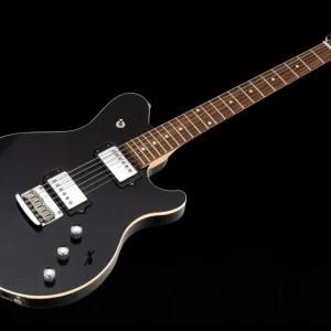 Music Man USA Reflex Game Changer HH STD Piezo Guitar BK - Black RW Dernière Chance