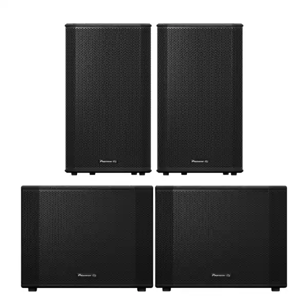 Pioneer DJ AlphaThetaPACK 2 XPRS152 + 2 XPRS1152ST Petit Prix