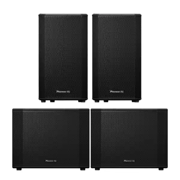 Pas Cher Pioneer DJ AlphaThetaPACK 2 XPRS122 + 2 XPRS1152ST