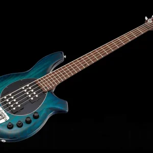 Quantité Limitée Music Man USA Bongo 5 HH NB - PDN Neptune Blue Roasted Neck Limited Edition MN PV