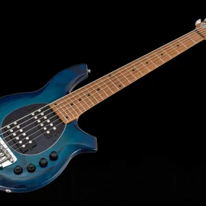 Seulement Aujourd'hui Music Man USA Bongo 6 HH NB - PDN Neptune Blue Roasted Neck Limited Edition MN