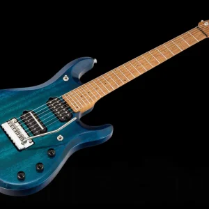 Music Man USA John Petrucci JP7 Piezo NB - PDN Neptune Blue Roasted Neck Limited Edition MN - 1-pc body PV Top Vente