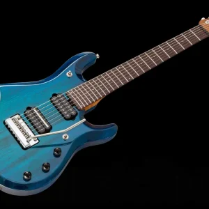 Music Man USA John Petrucci JP7 Piezo NB - PDN Neptune Blue Roasted Neck Limited Edition RW Super Prix