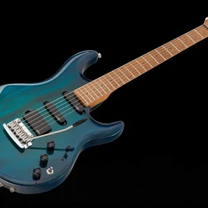 Populaire Music Man USA Luke Piezo NB - PDN Neptune Blue Roasted Neck Limited Edition MN