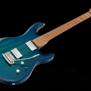 Music Man USA Luke III HH NB - PDN Neptune Blue Roasted Neck Limited Edition MN - 1pc-body PV Meilleur Choix