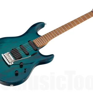 Réduction Music Man USA Luke III HSS NB - PDN Neptune Blue Roasted Neck Limited Edition MN