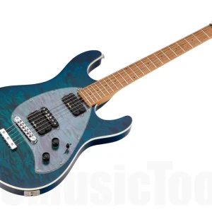Music Man USA Steve Morse Y2D STD NB - PDN Neptune Blue Roasted Neck Limited Edition MN Satisfait Ou Remboursé