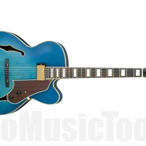 Ibanez AFJ91 JLF - Jet Blue Burst Flat - Artcore Expressionist Usine Directe