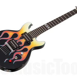 Jackson USA Custom Shop JJ2 Scott Ian Neck-Thru HRF - Hot Rod Flames Offre Limitée