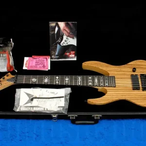 Charvel USA Custom Shop Demon 7 FR - Natural Ash Zebrawood Top Produit De Marque