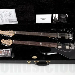 Solde Music Man USA Silhouette BFR Double Neck BK - Black RW