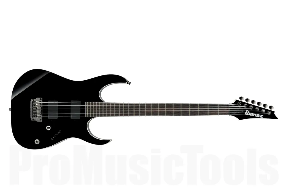 Ibanez RGIB6 BK Iron Label - 28" Baritone - Black - b-stock (1x opened box) Offre Du Jour