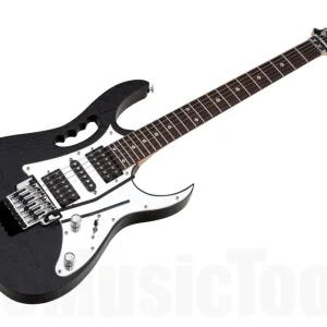 Ibanez JEM7D BK Prestige - Structured Black - Steve Vai Signature Réduction