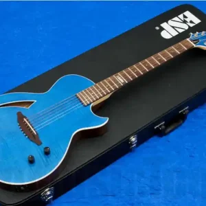 Usine Directe ESP Eclipse CS Semi-Acoustic STB - See Thru Blue - Custom Shop
