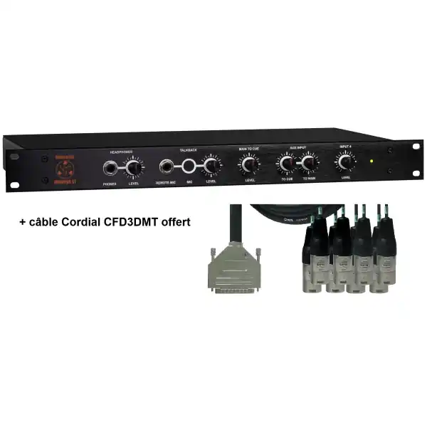 Offre Limitée Dangerous MusicMonitor ST + câble Cordial CFD3DMT offert
