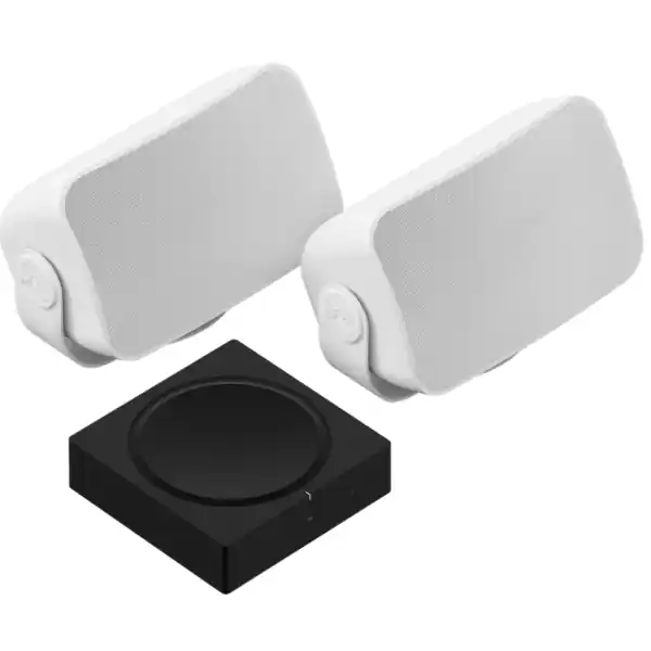 SonosPack Amp + Sonos Outdoor (BLANC) Authentique
