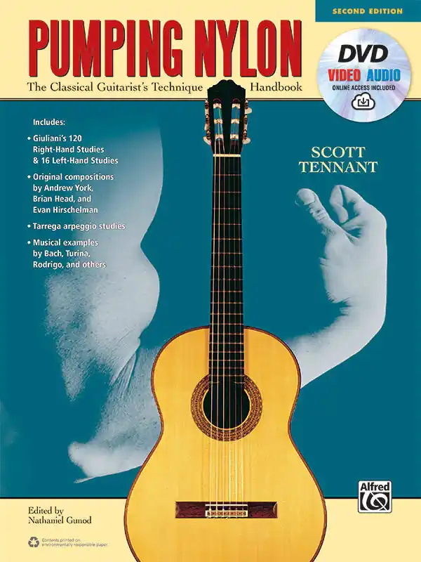 Alfred Publishing Pumping Nylon (Second Edition) A Classical Guitarist‘s Technique Handbook - Tennant - Book/DVD/Audio & Video Online Top Vente