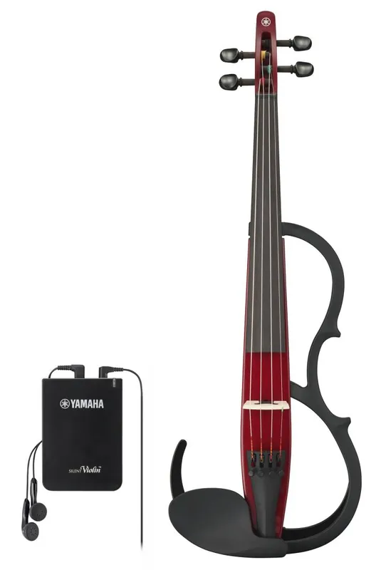 Yamaha Band YSV104 Silent Violin, 4 String - Passionate Red Solde